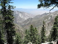 View down Canon del Diablo